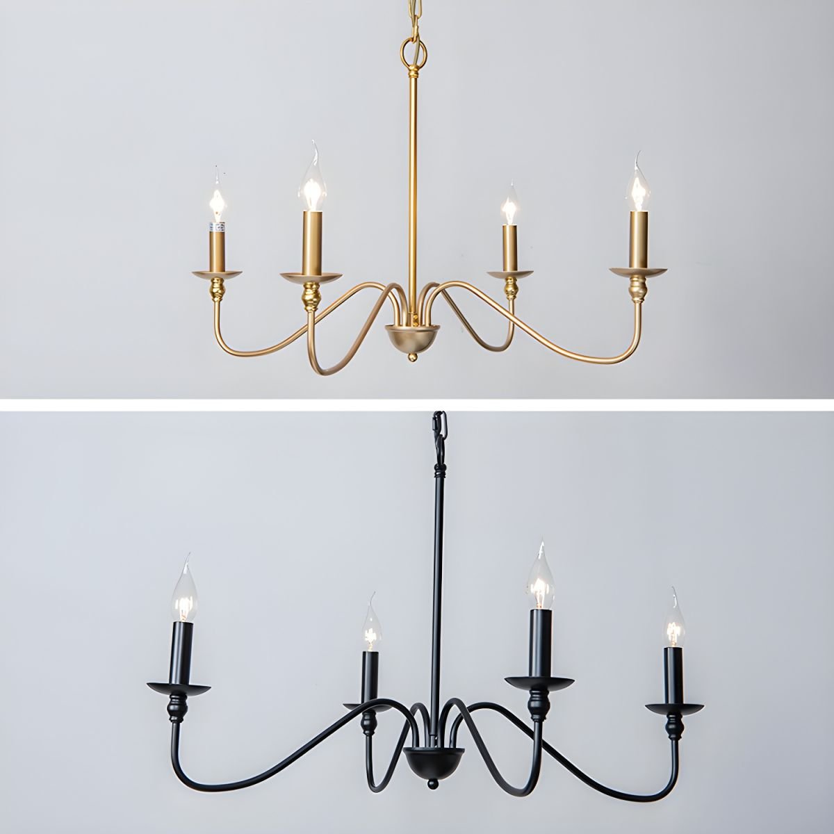 Timeless Gold Candle Pendant light Chandelier