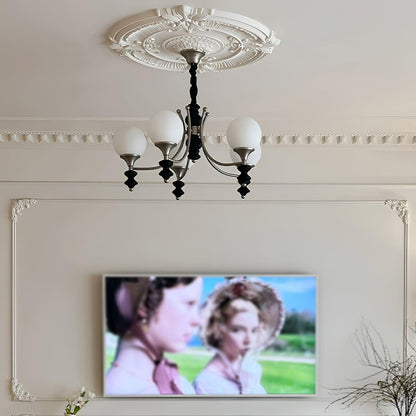 Tina Wooden Crown Chandelier