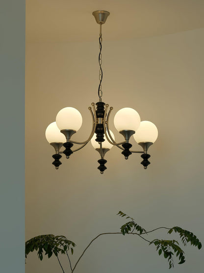 Tina Wooden Crown Chandelier