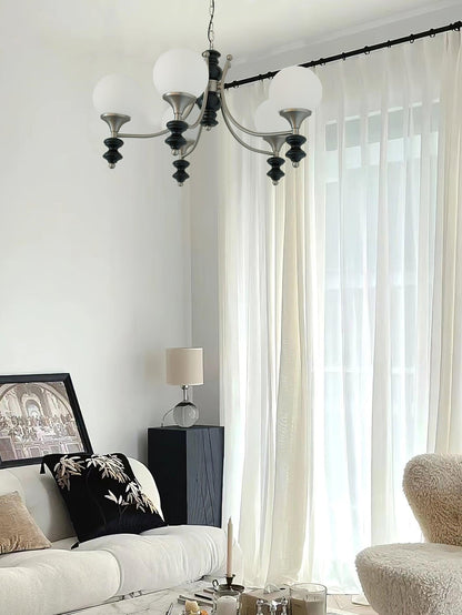 Tina Wooden Crown Chandelier