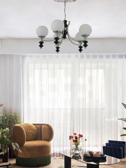 Tina Wooden Crown Chandelier