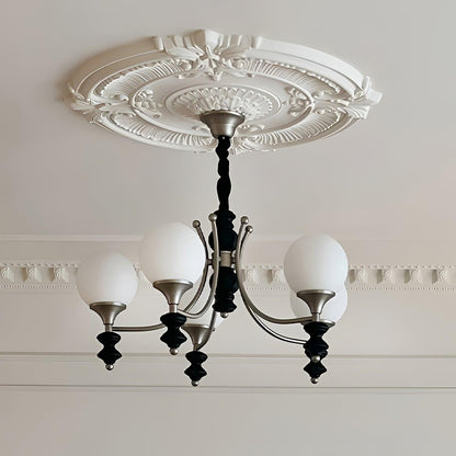 Tina Wooden Crown Chandelier