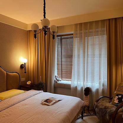 Tina Wooden Crown Chandelier