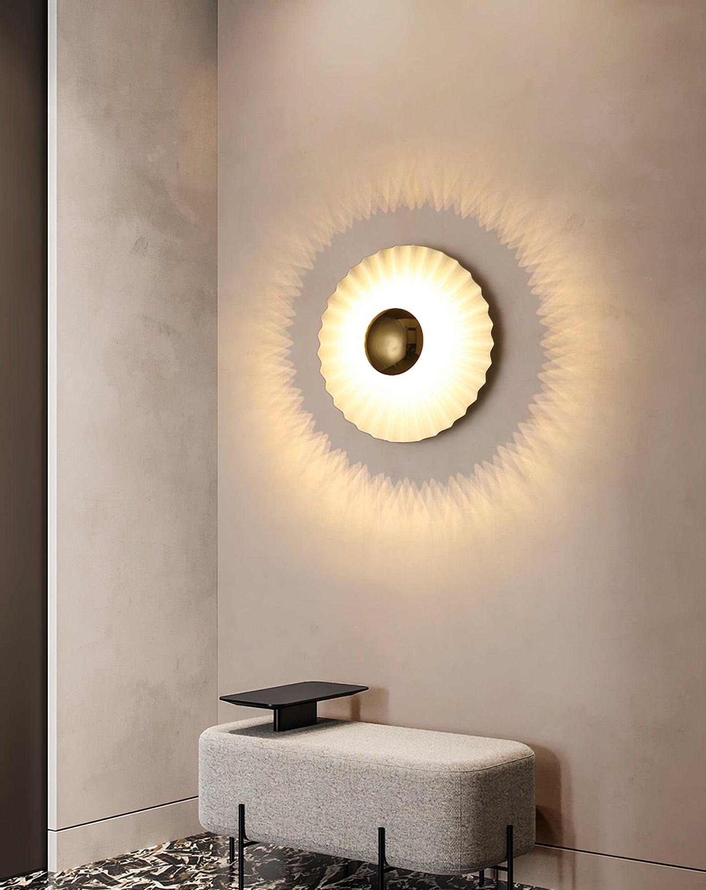 Tinsley Flush Wall light Wall Lamp