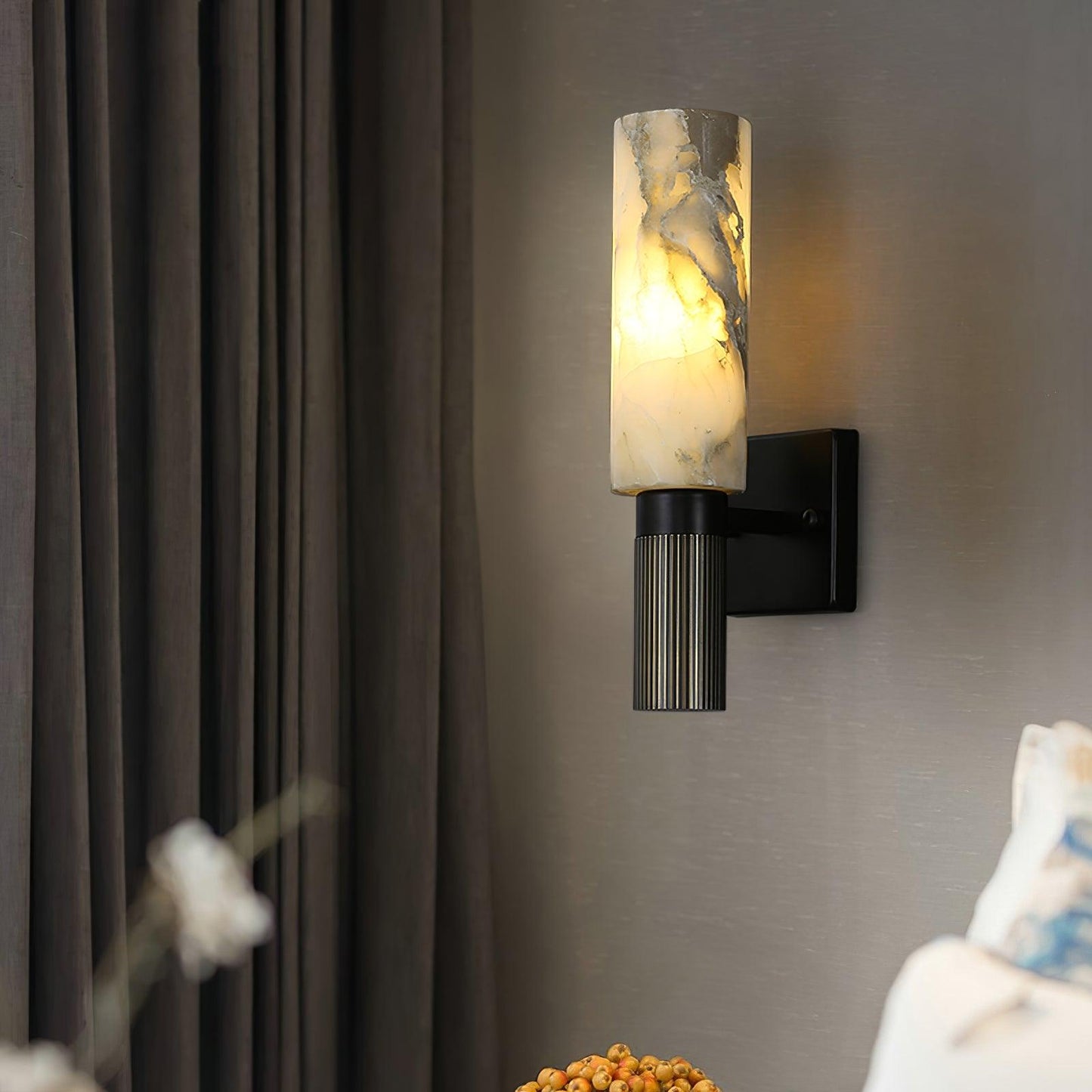 Torch Alabaster Wall light fixture Sconce