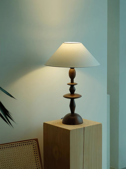 Tournage Wood Nightstand lamp Table Lamp