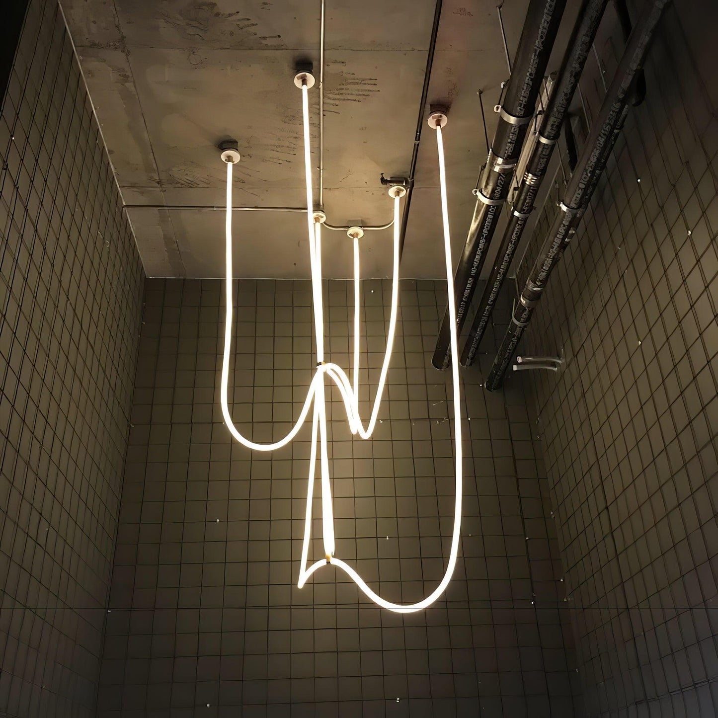 Flexible Curve Droplight Pendant Lamp