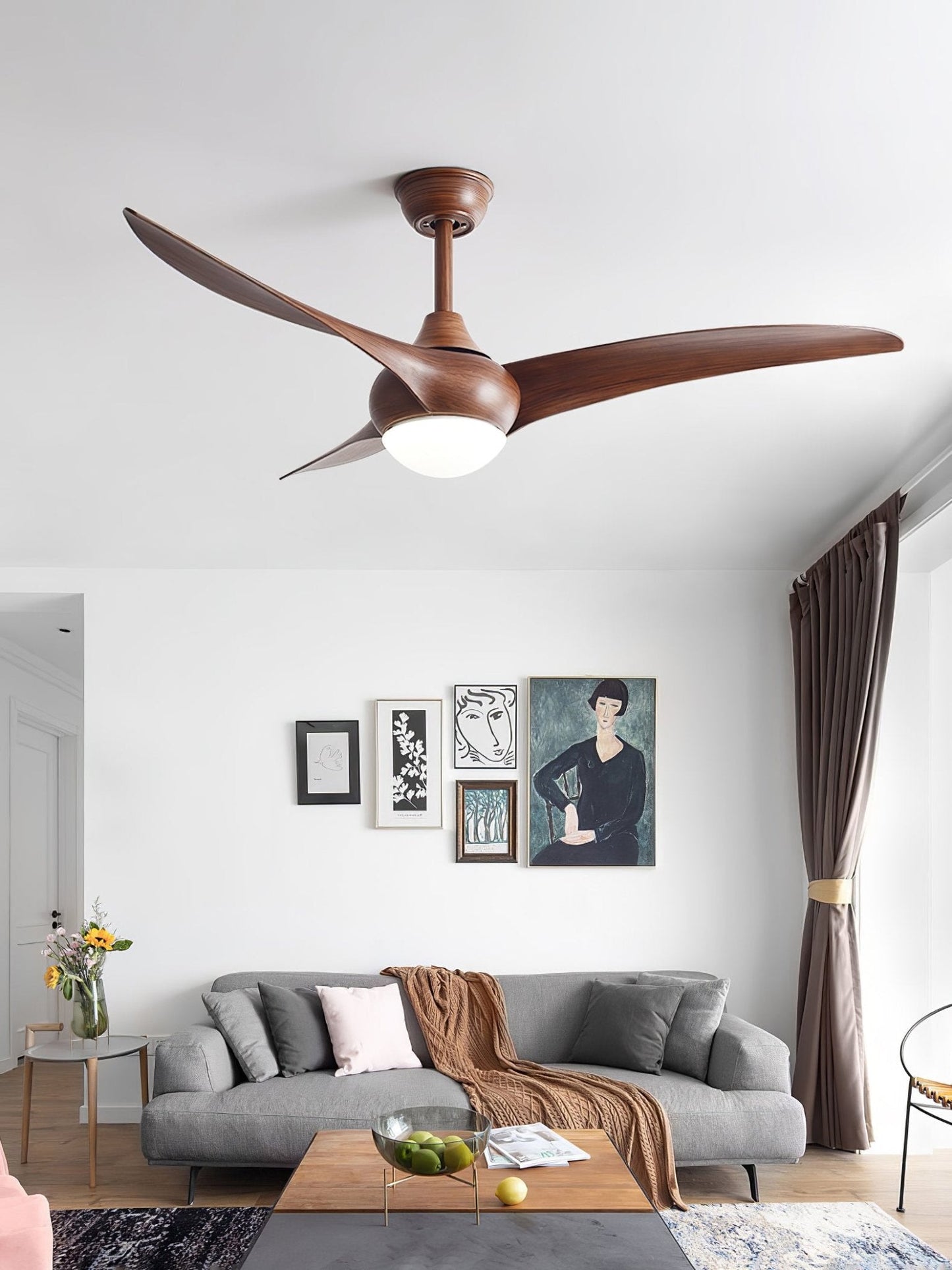 Traditional Flush mount light Ceiling Fan Light