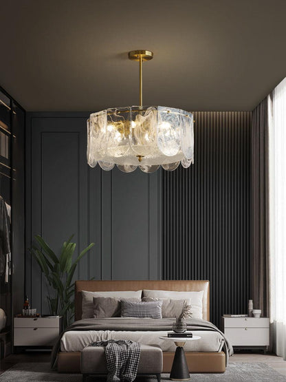 Traditional Classic Metal Glass Pendant light Chandelier