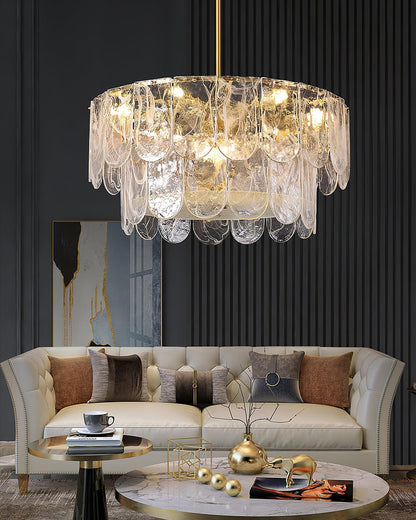 Traditional Classic Metal Glass Pendant light Chandelier