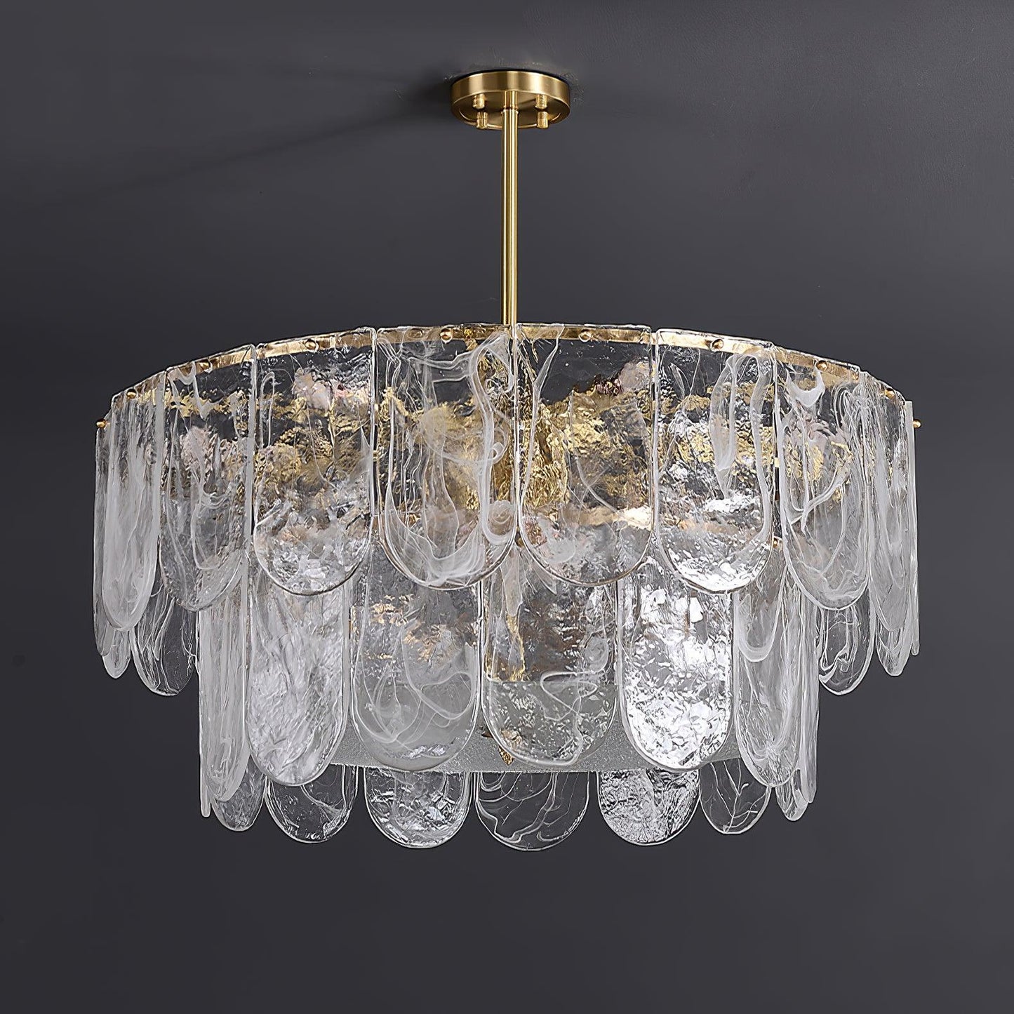 Traditional Classic Metal Glass Pendant light Chandelier