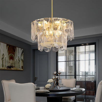 Traditional Classic Metal Glass Pendant light Chandelier