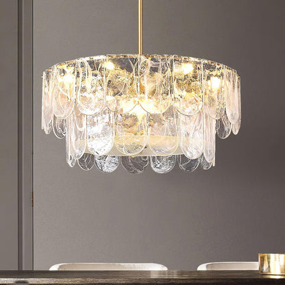 Traditional Classic Metal Glass Pendant light Chandelier