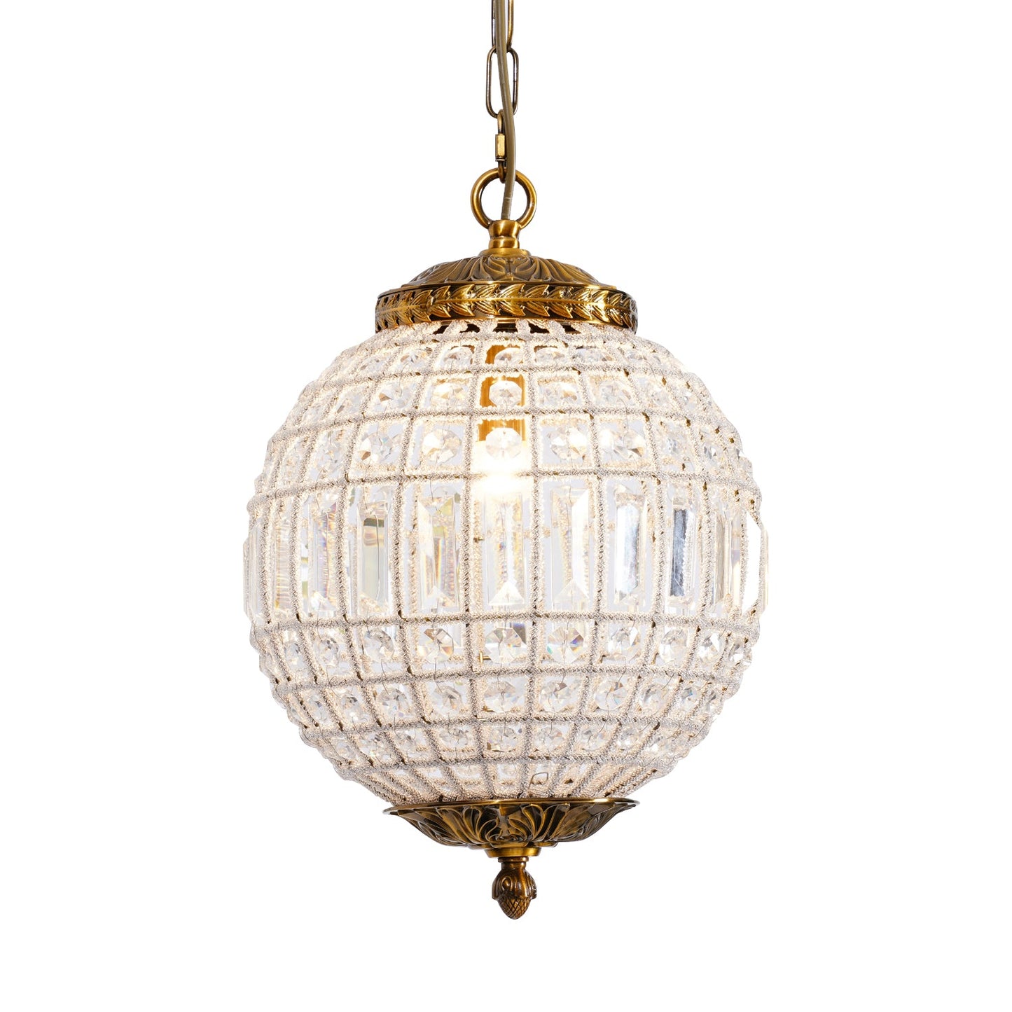 Traditional Gold Globe Gasolier Chandelier