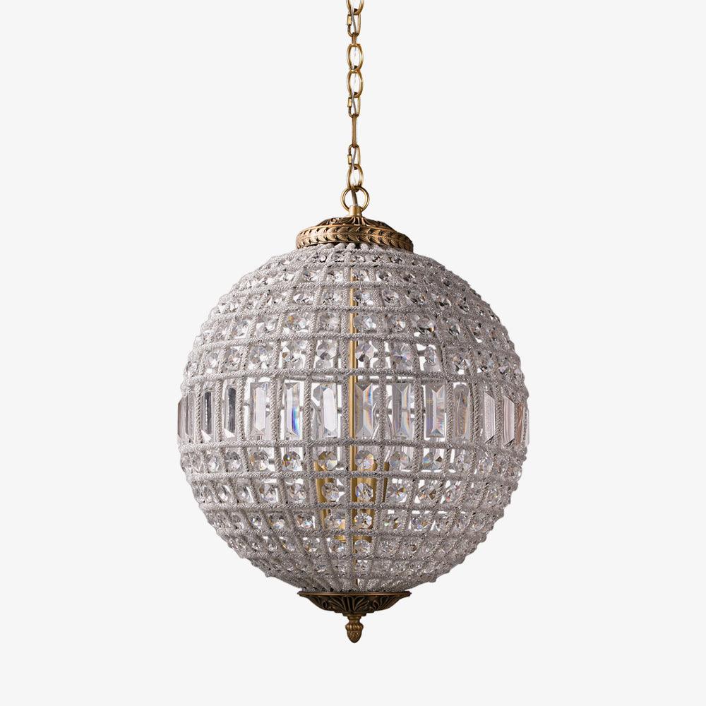 Traditional Gold Globe Gasolier Chandelier