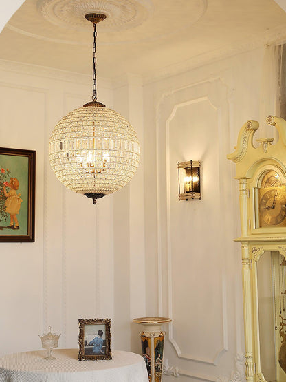 Traditional Gold Globe Gasolier Chandelier