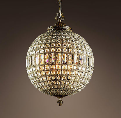 Traditional Gold Globe Gasolier Chandelier