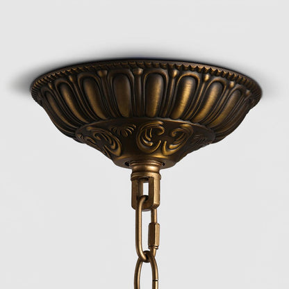 Traditional Gold Globe Gasolier Chandelier