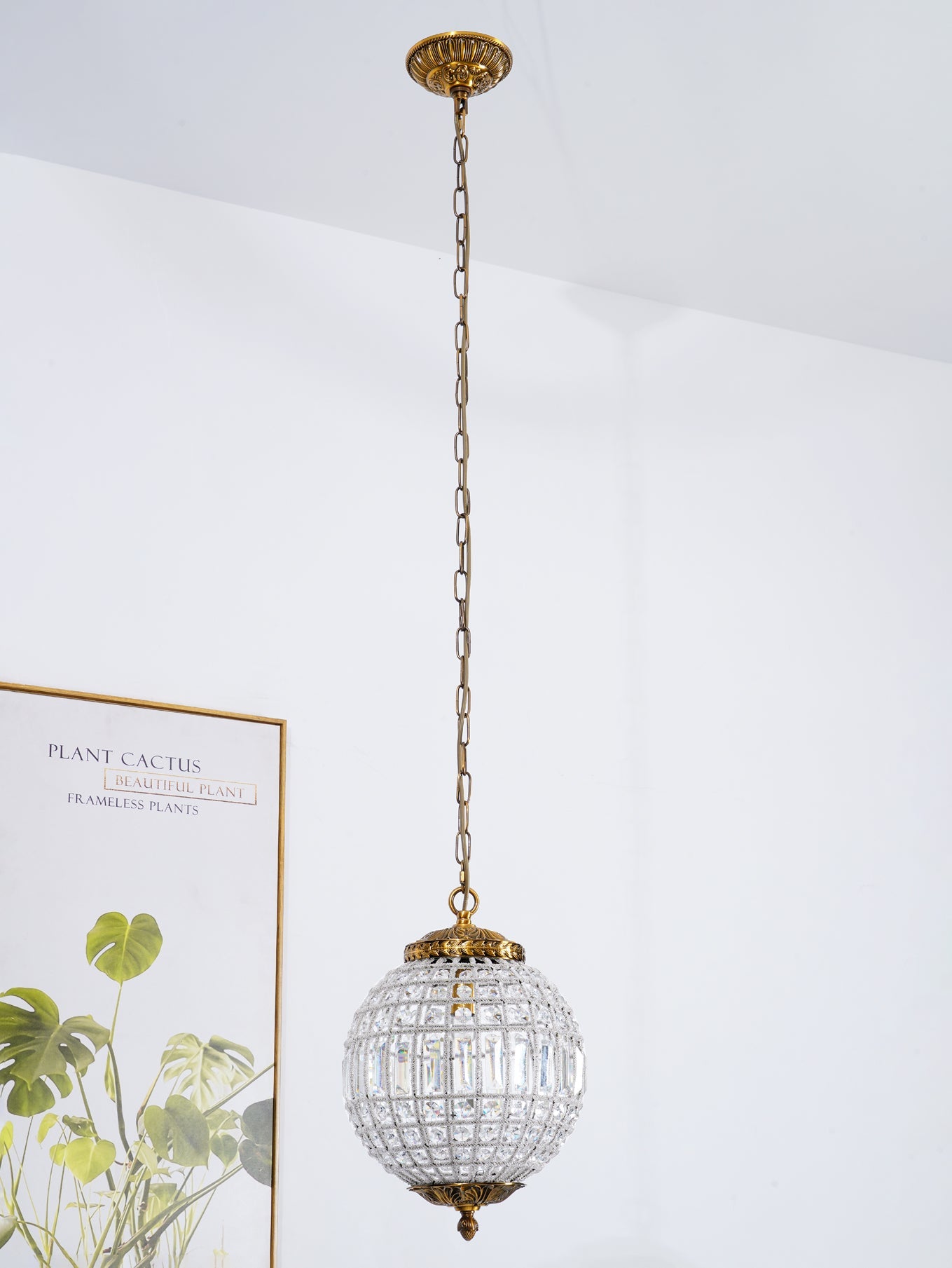 Traditional Gold Globe Gasolier Chandelier