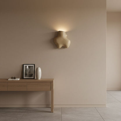 Travertine Abstract Wall Lamp