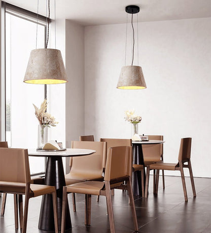 Travertine Cone Pendant Lamp