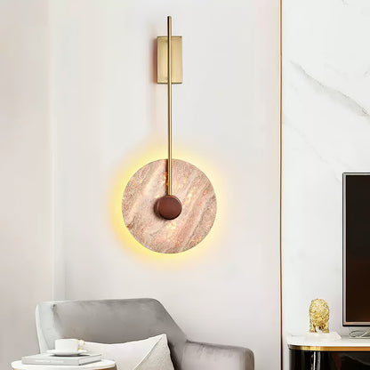 Travertine Disc Wall light Wall Lamp