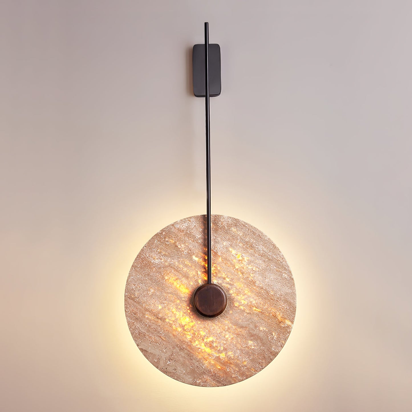 Travertine Disc Wall light Wall Lamp