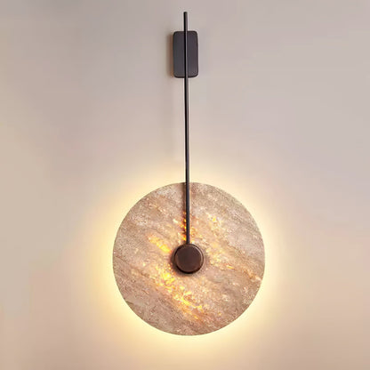 Travertine Disc Wall light Wall Lamp