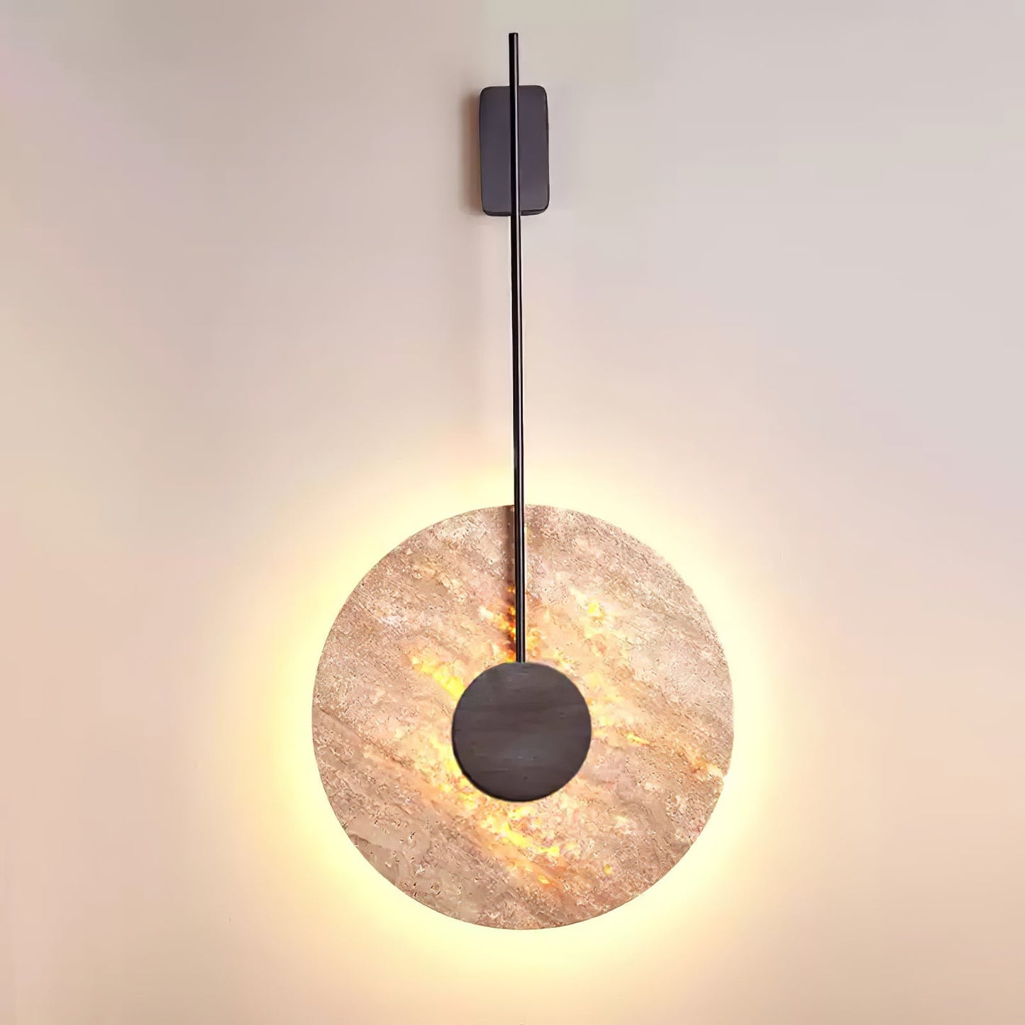 Travertine Disc Wall light Wall Lamp