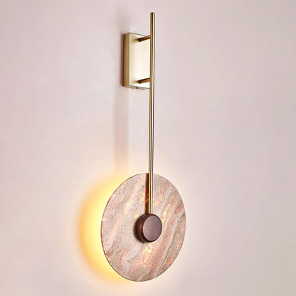 Travertine Disc Wall light Wall Lamp