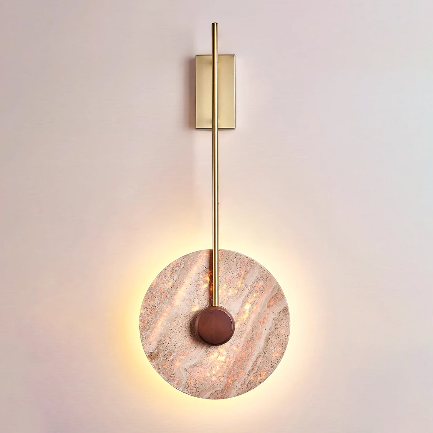 Travertine Disc Wall light Wall Lamp