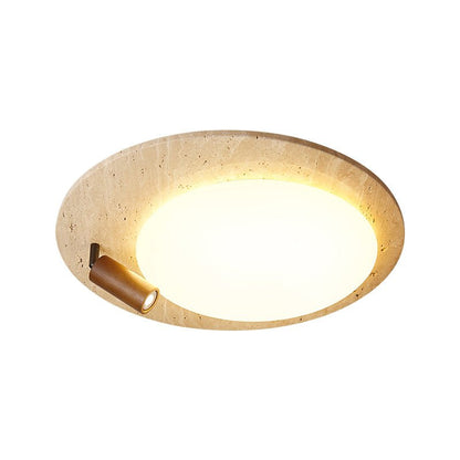 Travertine Oval Knob Ceilling Lamp