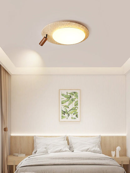 Travertine Oval Knob Ceilling Lamp