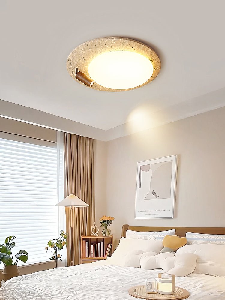 Travertine Oval Knob Ceilling Lamp