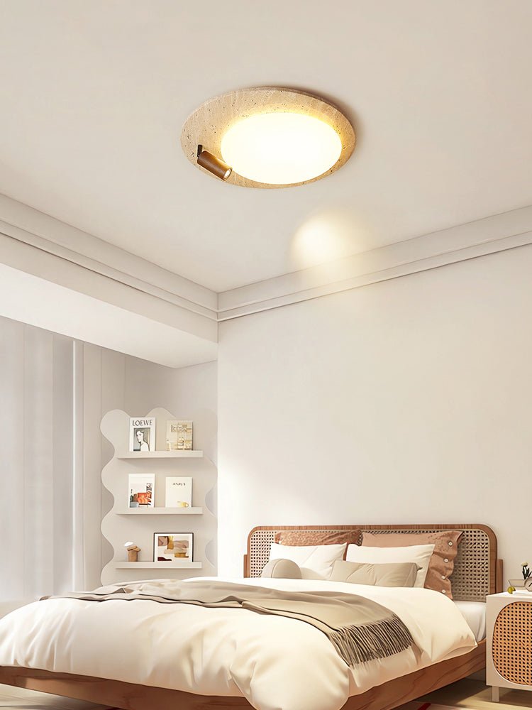 Travertine Oval Knob Ceilling Lamp