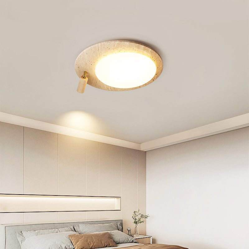 Travertine Oval Knob Ceilling Lamp