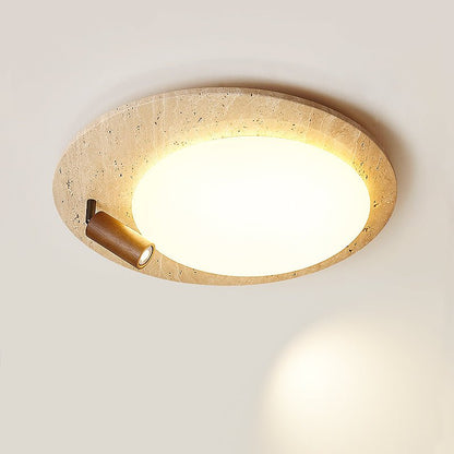 Travertine Oval Knob Ceilling Lamp