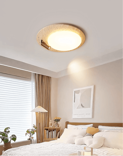 Travertine Oval Knob Ceilling Lamp
