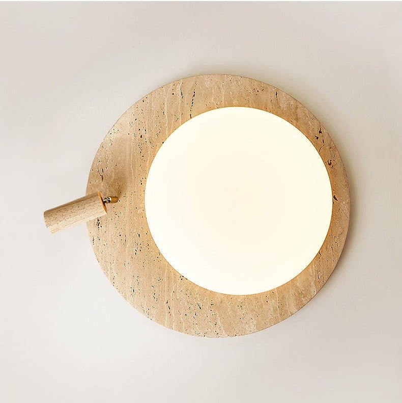 Travertine Oval Knob Ceilling Lamp