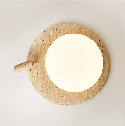 Travertine Oval Knob Ceilling Lamp