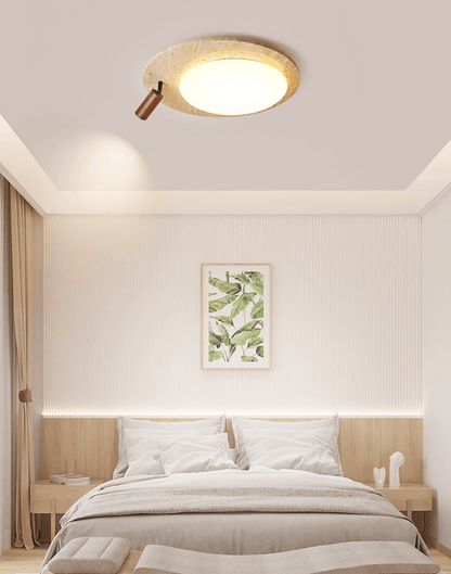 Travertine Oval Knob Ceilling Lamp