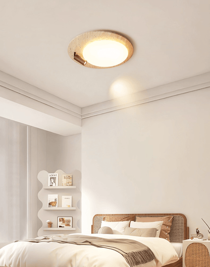 Travertine Oval Knob Ceilling Lamp