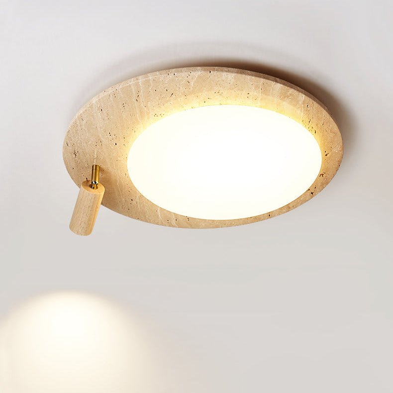 Travertine Oval Knob Ceilling Lamp