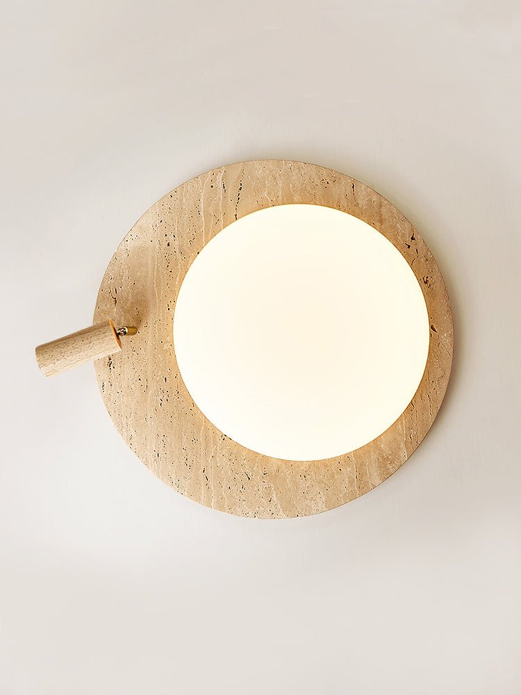 Travertine Oval Knob Ceilling Lamp