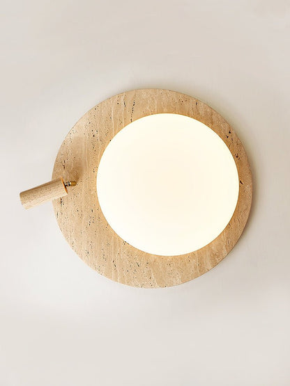 Travertine Oval Knob Ceilling Lamp