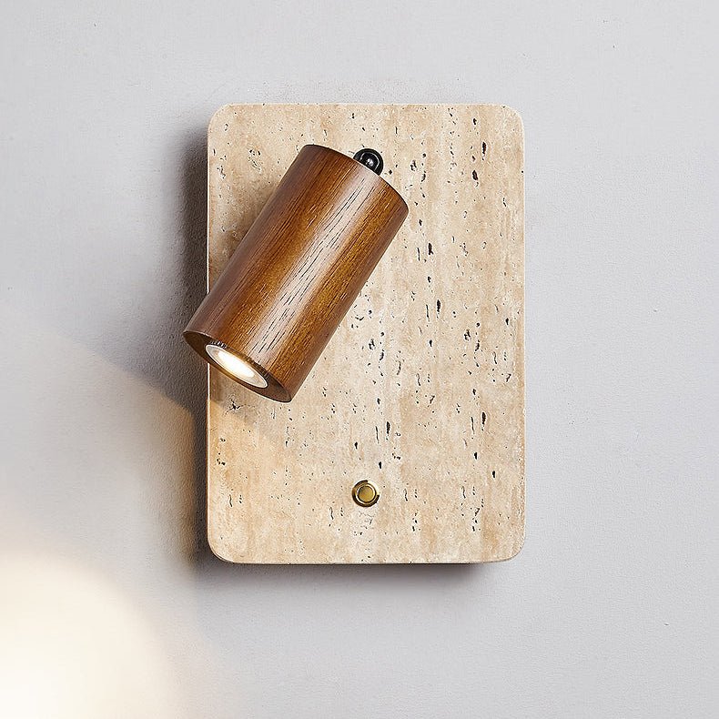 Travertine Spot Wall Sconce