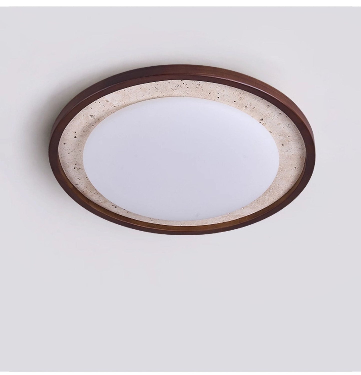 Travertine Wood Ceiling Light