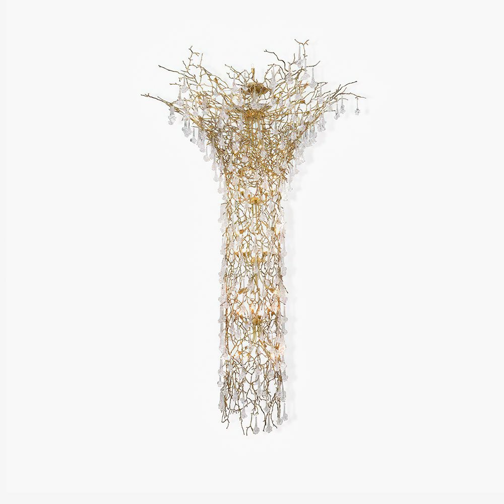 Tree Branch Staircase Ceiling fixture Chandelier