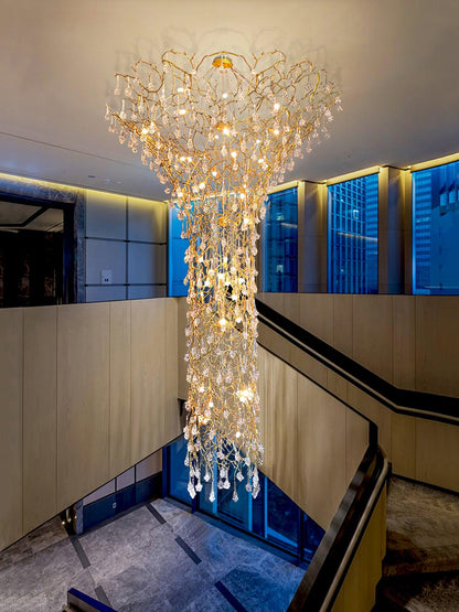 Tree Branch Staircase Ceiling fixture Chandelier