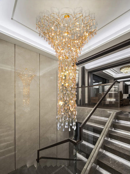 Tree Branch Staircase Ceiling fixture Chandelier